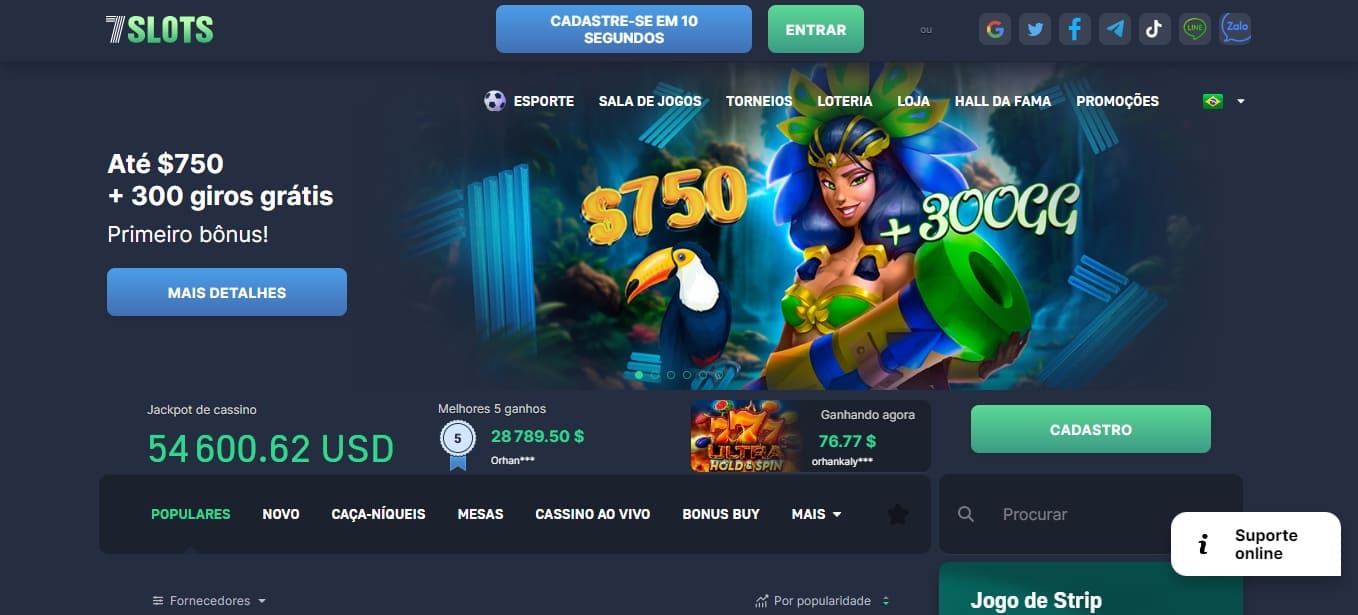 7 Slots welcome bonus
