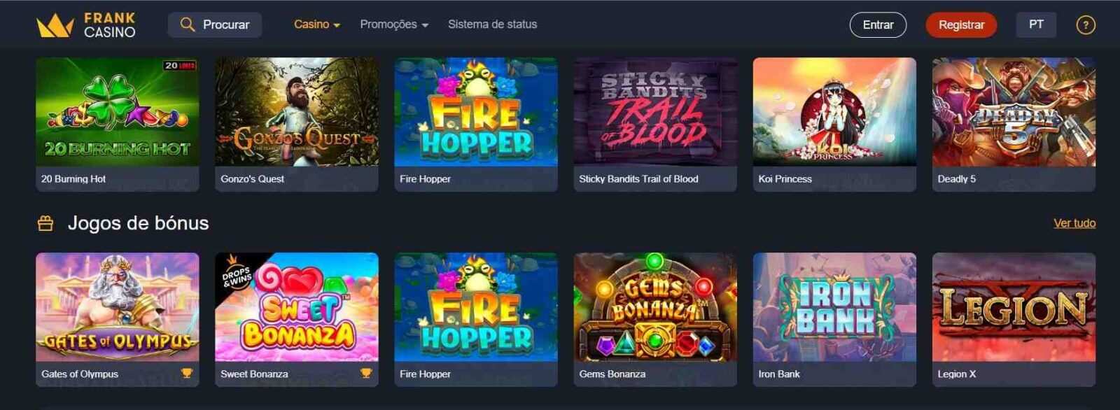 frank casino jogos