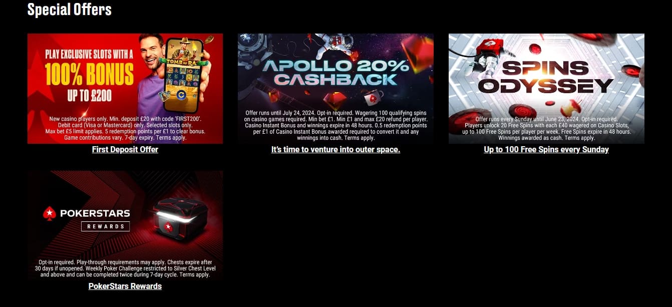 Pokerstar bonus offers