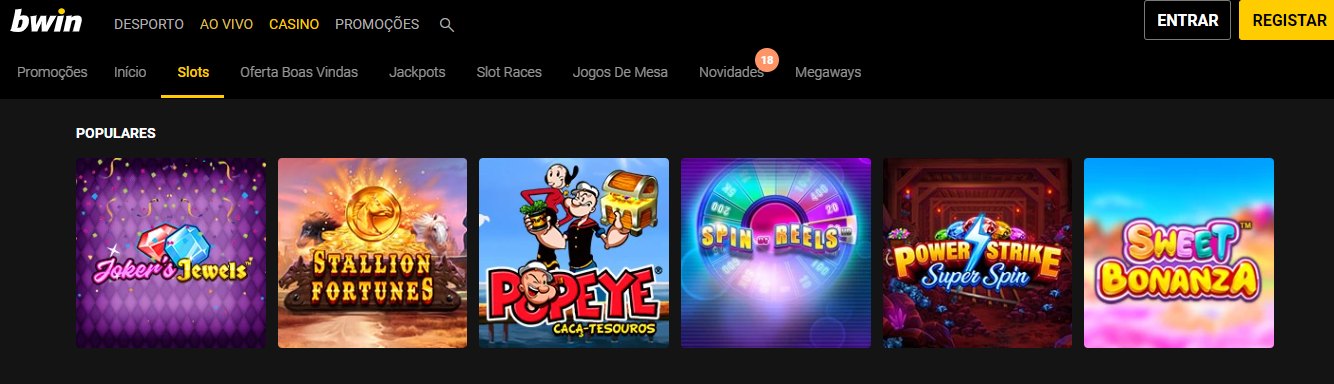 Populares jogos da Bwin Casino