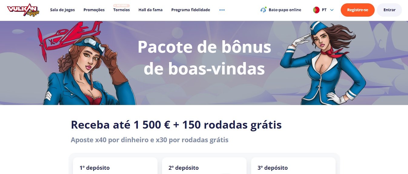 Vulkan Casino bónus sem depósito