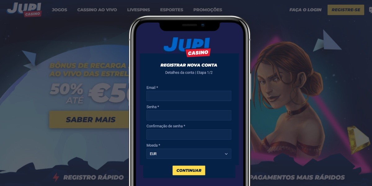 Regito de Conta Jupi Casino