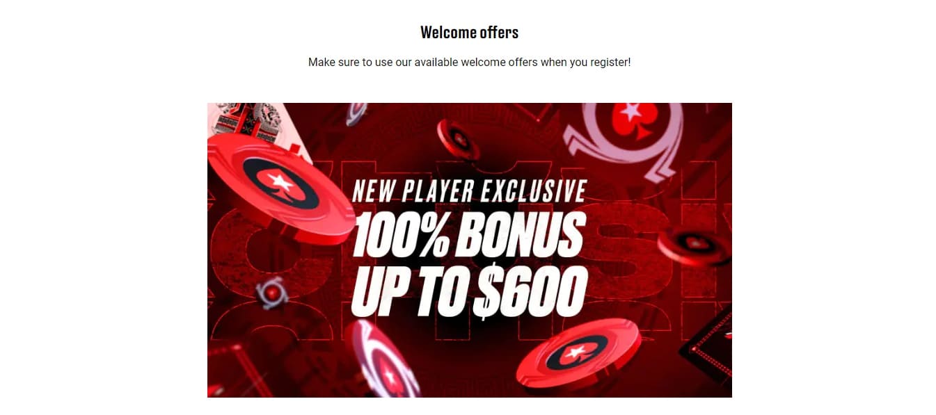 Pokerstars welcome bonus