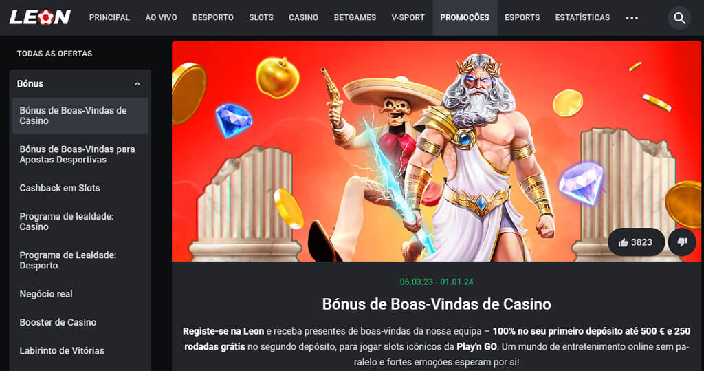 Leonbet Casino bonus