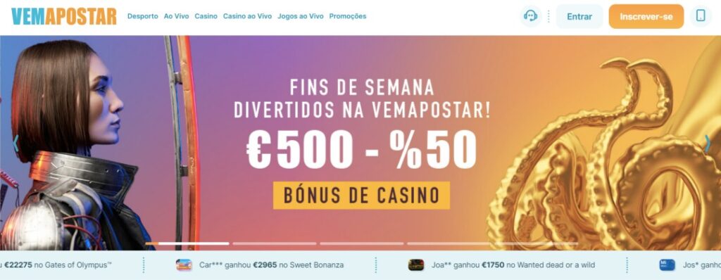 Vemapostar Welcome bonus Portugal